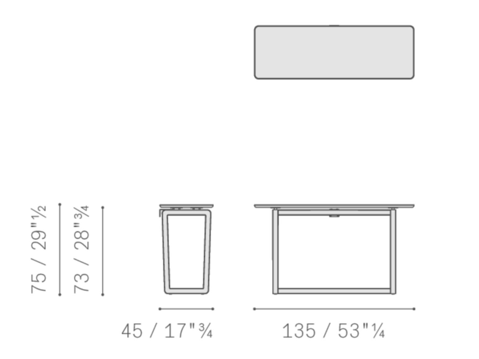 Деревянная прямоугольная консоль Poltrona Frau коллекция-мебель и аксессуары ARCH-00115302 - Вид №6