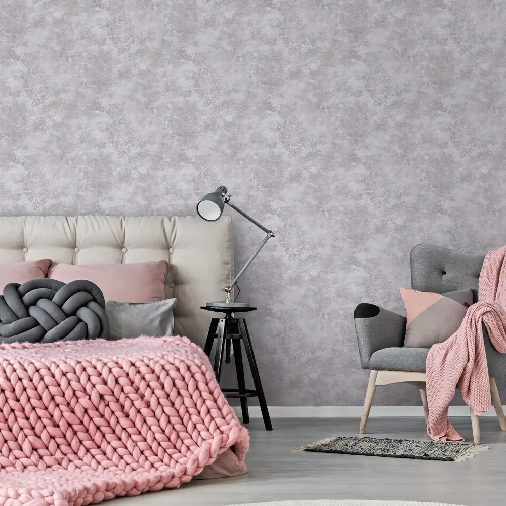 Обои флизелиновые Ateliero Betone фиолетовые 1.06 м 281045 STLM-2199569 - Вид №2