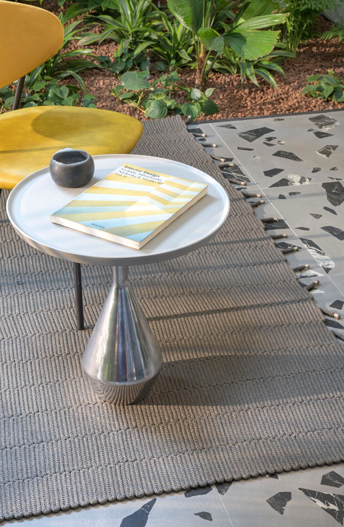 Круглый журнальный столик из переработанного алюминия Warli ISLAS ARCH-00017778 - Вид №3