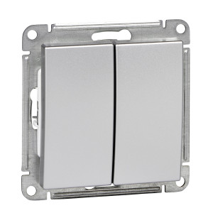 VS510-252-5-86 2-клавишный выключатель, 10АХ, механизм, матовый хром Schneider Electric W59