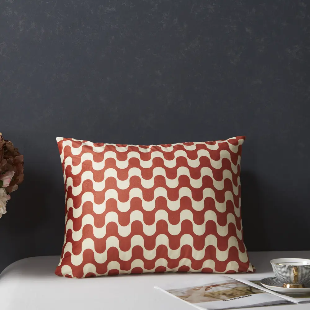 Подушка Сальта 30x50 см цвет красно-белый СТОЛИЦА ТЕКСТИЛЯ STLM-2165189 - Вид №4