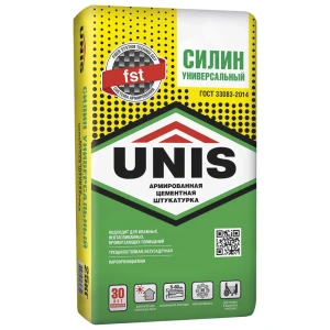 Штукатурка цементная Unis Силин 25 кг