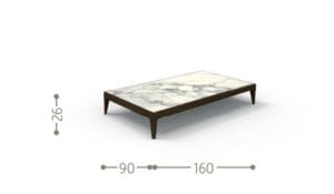 Журнальный столик из керамогранита Talenti Cruise Teak ARCH-00101748 - Вид №6