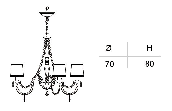 Italamp 445/8 Crist.bianco/SW Strass/C люстра подвесная 73495 - Вид №1