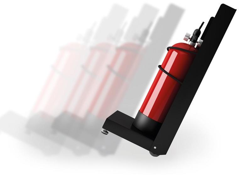 Systemtronic Стальная опора для огнетушителя с колесами sun-id-1399269 - Вид №1