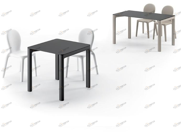 Plust Пластиковый обеденный стол в современном стиле Chloè Chloe sun-id-1493653