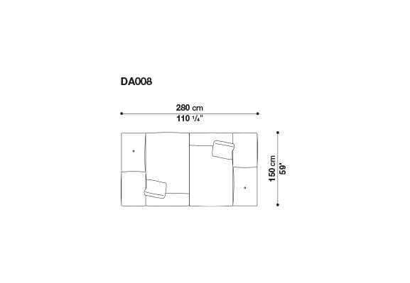3-местный тканевый диван с полуостровом B&B Italia док ARCH-00061121 - Вид №45