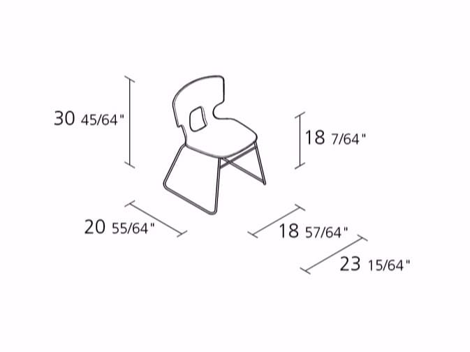 Штабелируемый стул для салазок Alias Энна Эриче ARCH-00142610 - Вид №2