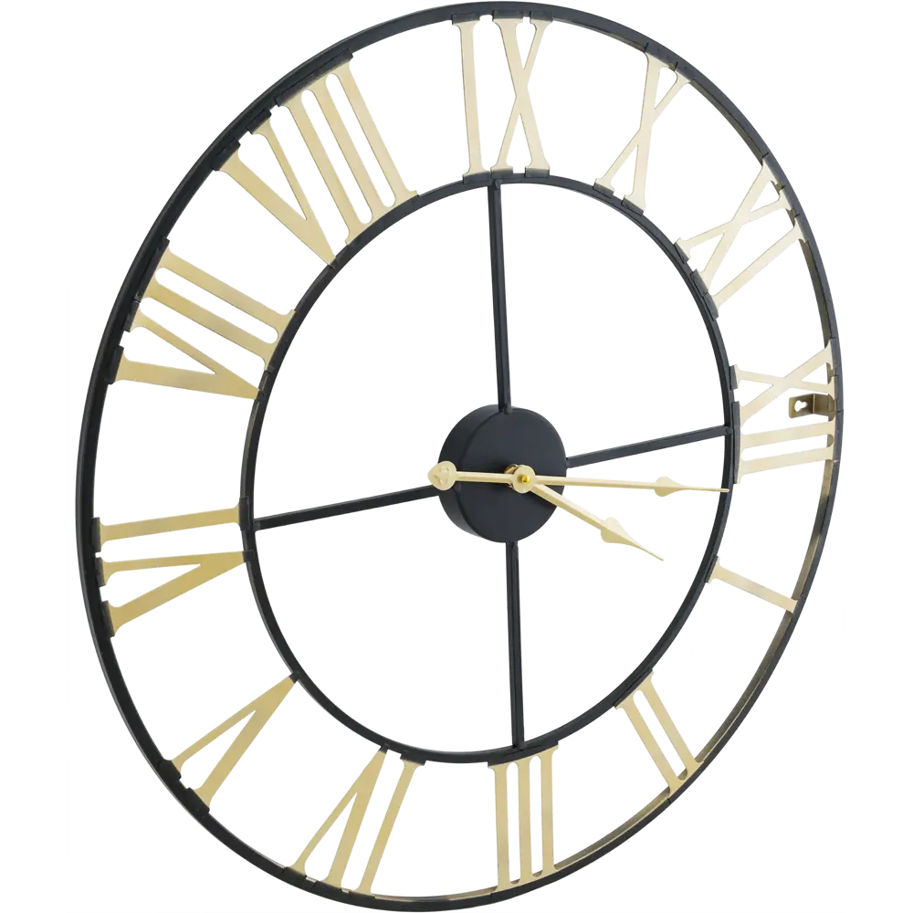 Настенные часы с римскими цифрами ø56 см цвет черный Santreyd Chic STLM-2188457 - Вид №2