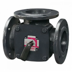 Клапан трехходовой смесительный 3F фланцевый чугунный ESBE DN80