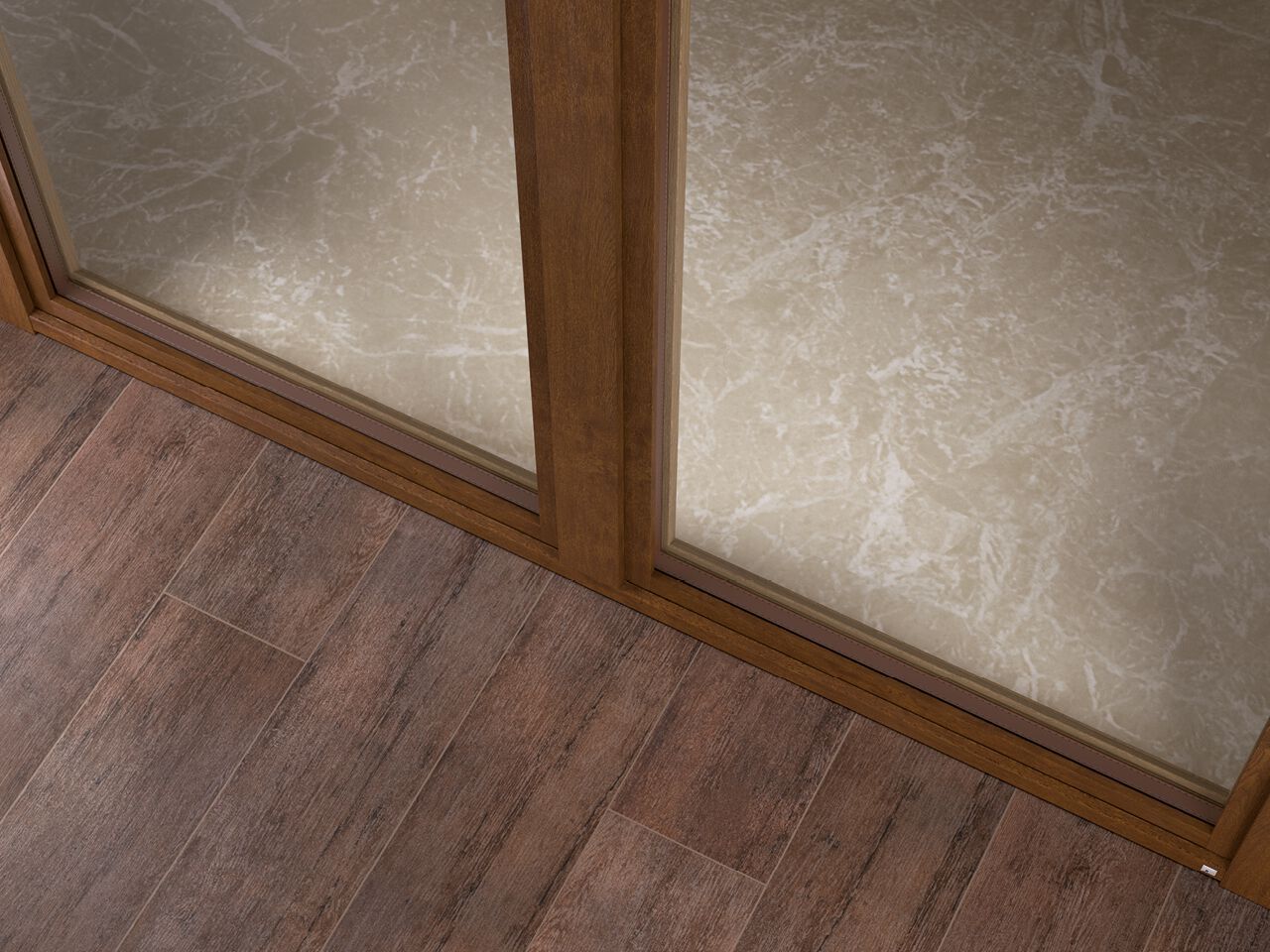 Экологичное и теплоизоляционное окно из алюминиевого дерева Sciuker Frames SKILL ARCH-00021631 - Вид №6