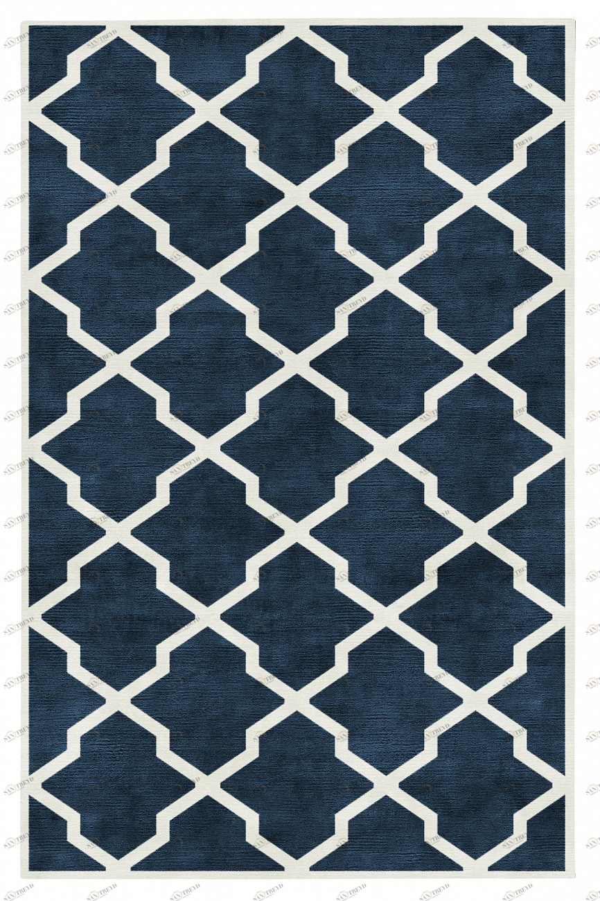Ковер Square Blue 300x400 DOLLY CAPRETS ДИЗАЙНЕРСКИЕ, TRELLIS 155627 Синий 