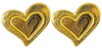 3115806 Аппликация для свечей: Сердцце, 2 части, 3 см, упаковка 2 шт, цвет золотистый Rayher 