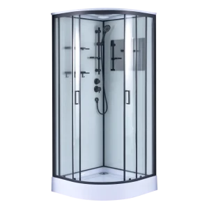 Душевая кабина Ливен 1/4 низкий поддон 100x100 см
