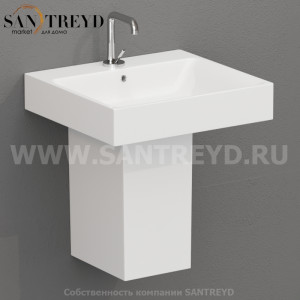 357501 Полупьедестал в комплекте с крепежом WB5N 44 см цвет Белая глазурь Kerasan Cento Италия