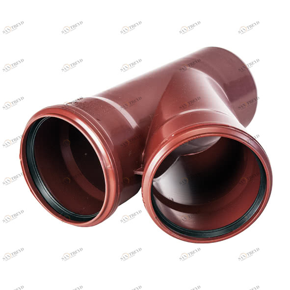 8M3145E11075 SANHA M3-145E тройник, угол 45°  DN 100x70 / OD 110x75 мм 