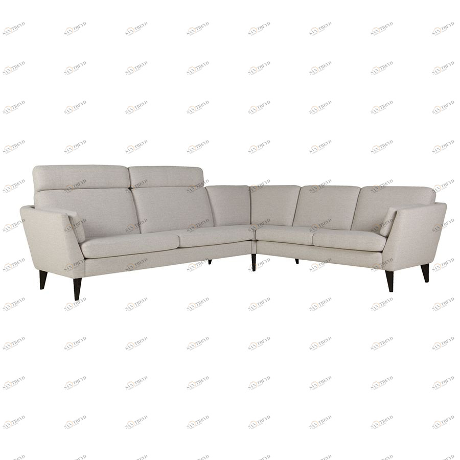 Диван угловой Mynta, правосторонний, серо-бежевый Sits S1448