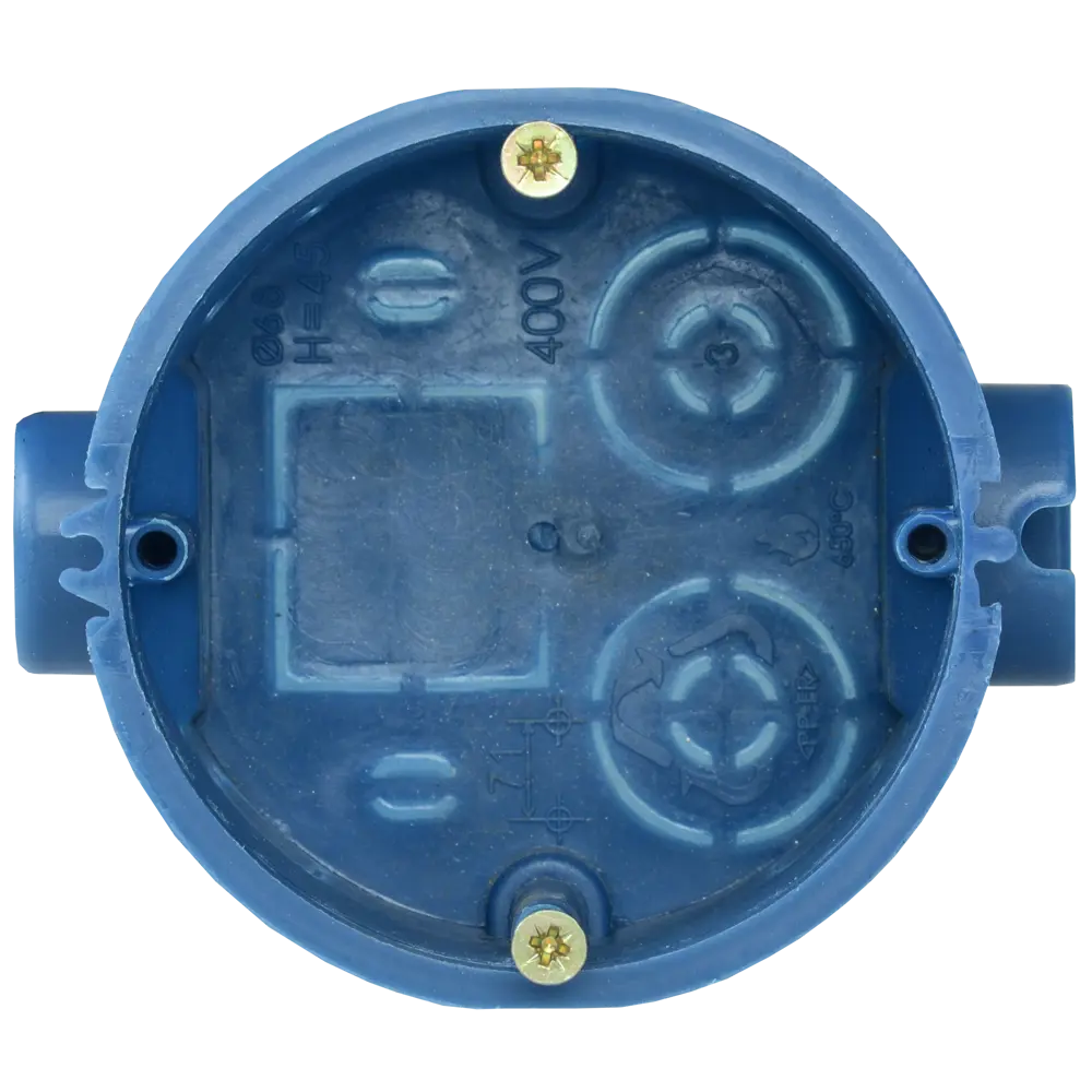 Подрозетник IEK для твердых стен 68x45 мм цвет синий Santreyd STLM-2001719 - Вид №1