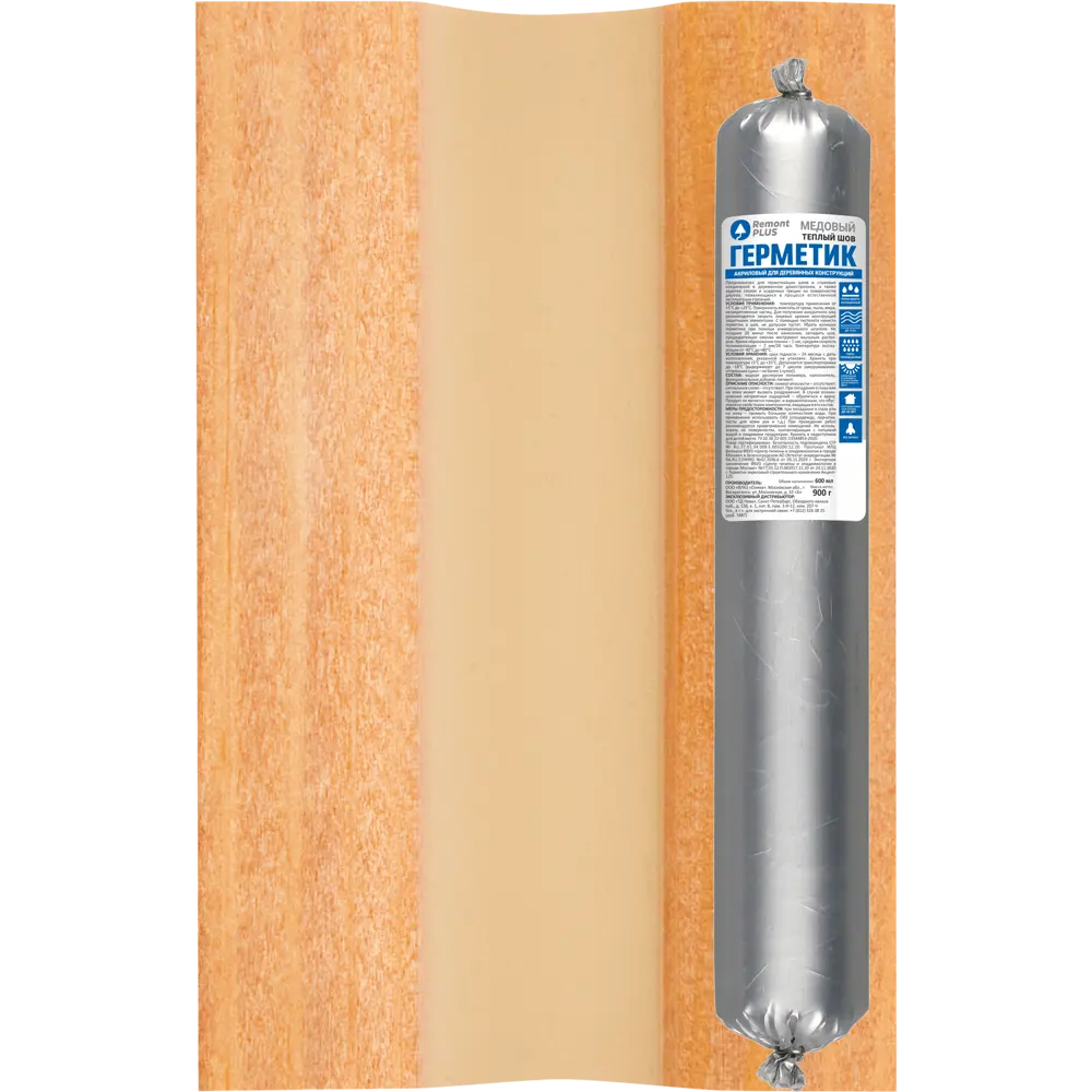 REMONT PLUS Герметик для деревянных конструкций медовый 0.6 л 88299942 STLM-0077493
