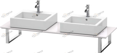 XL018C02727 X-Large Консоль для накладных раковин и встраиваемых умывальников Белая сирень, глянцевый лак Duravit