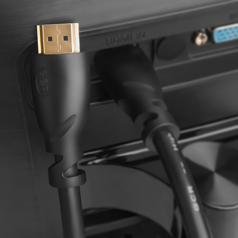 GCR-HM312-20.0m кабель 20.0m, hdmi версия 2.0, hdr, ultra hd 4k60 hz/ 5k30hz, 3d, ethernet 18.0 гбит/с, od8.0mm, 28/26 awg, черный Greenconnect Santreyd  - Вид №6