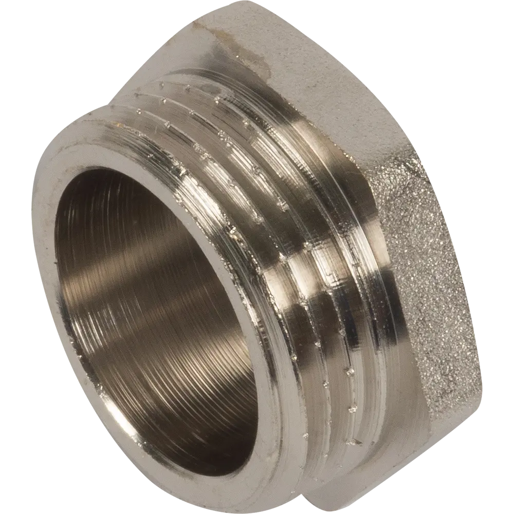 Пробка Valtec наружная резьба 1" никелированная латунь STLM-2166412