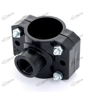 Врезка монтажная 50 x 3/4" ВР, 4 болта, для труб ПНД UNIDELTA 1019050003