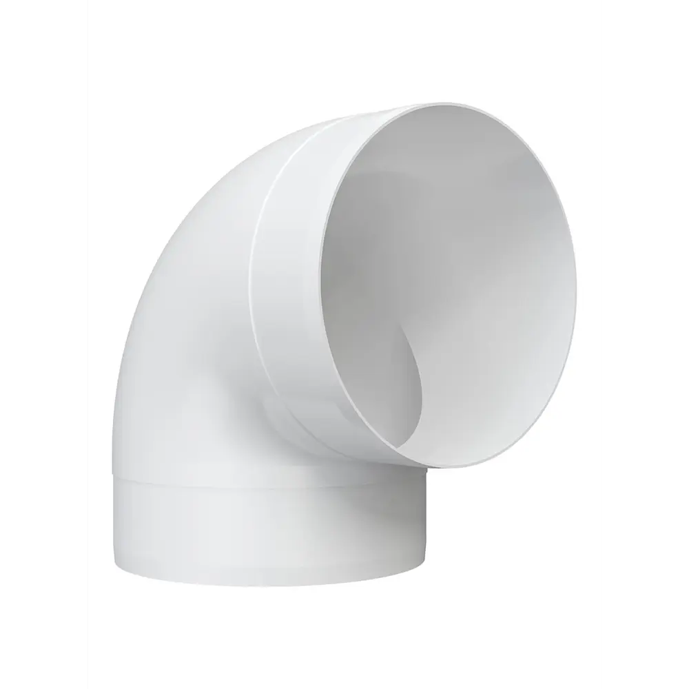 Колено круглое Fonet D125 мм 90 градусов пластик STLM-2005133 - Вид №1