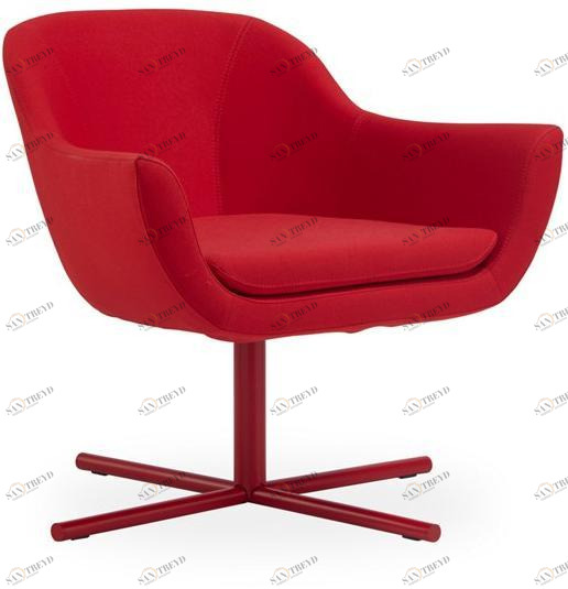 B&T Design Кресло поворотное на 4-х спицах с подлокотниками sun-id-1444962