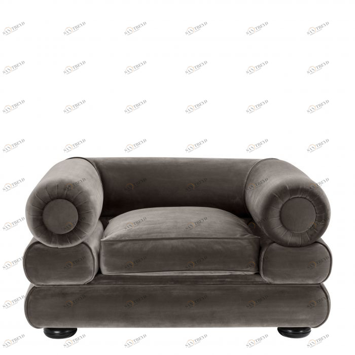 Кресло с мягкими подлокотниками черное Chair Coachella EICHHOLTZ ДИЗАЙНЕРСКИЕ 00-3878991 Черный 