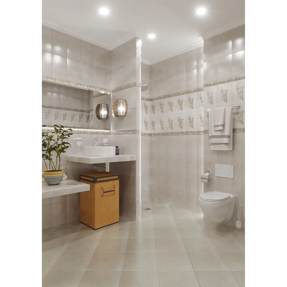 Бордюр «Полонез» 20х5.7 см цвет бежевый Kerama Marazzi STLM-2094283 - Вид №3