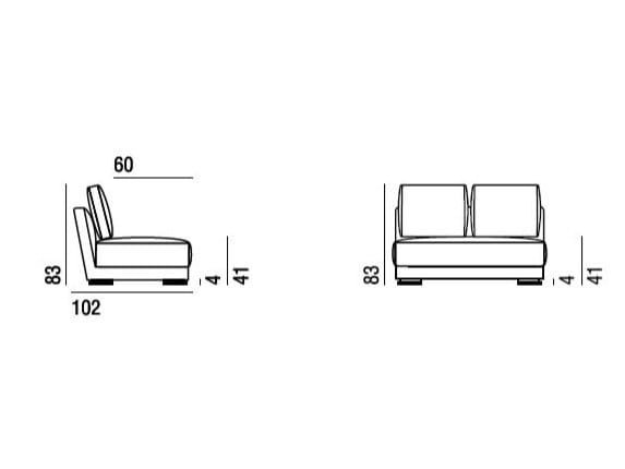 3-местный тканевый диван Verzelloni Линдон ARCH-00074427 - Вид №4