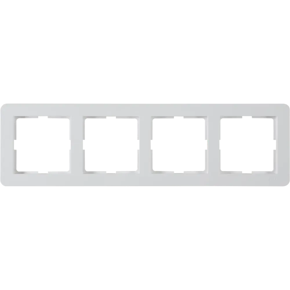 Рамка SYSTEME ELECTRIC W59 Deco для 4 розеток - белая защита 82593339 STLM-0030832