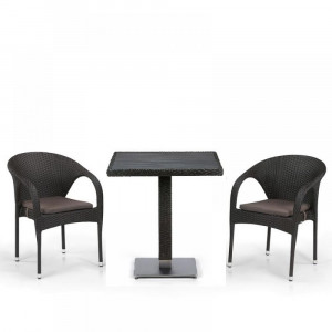 T607D/Y290-W53/52 Brown 2Pcs Комплект плетеной мебели Afina