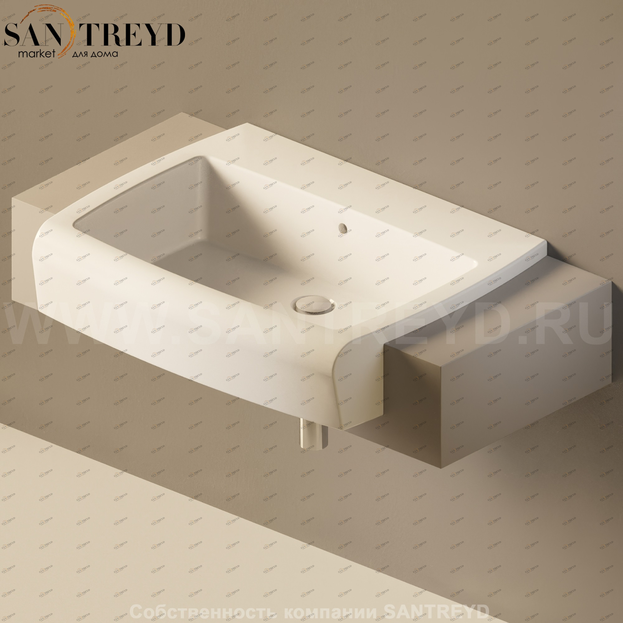 Flaminia UNA Консоль для раковины от 100 до 200 см серая UNA75M1.1019 Ceramica Flaminia UNA75M11019