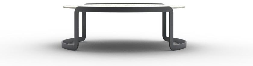 Manufatti Viscio Низкий круглый бетонный журнальный столик sun-id-1415391 - Вид №2