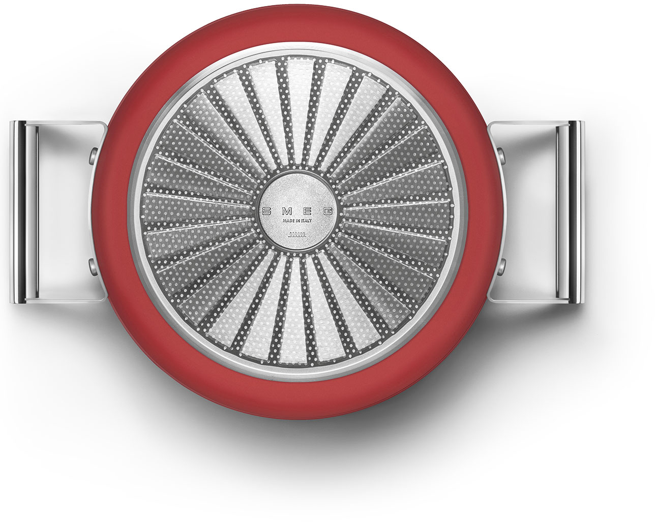 CKFC2411RDM Посуда / кастрюля с двумя ручками и крышкой 24 см, красная SMEG  - Вид №6