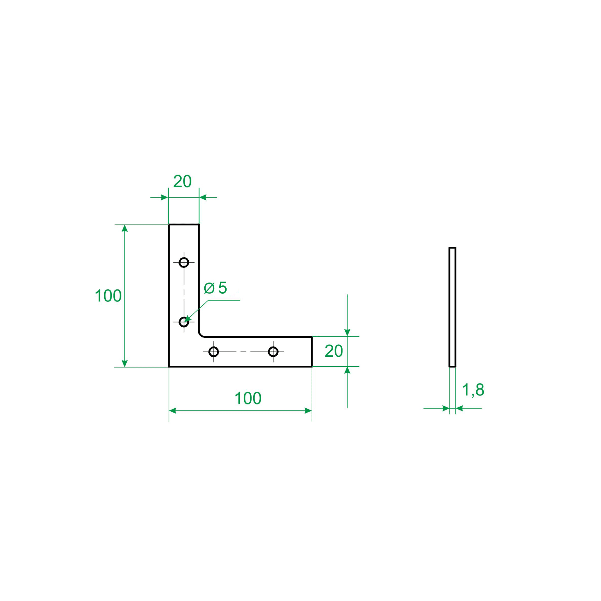 84857915 Уголок оконный 100х100х20х1,8 желтый оцинкованный Santreyd  - Вид №3