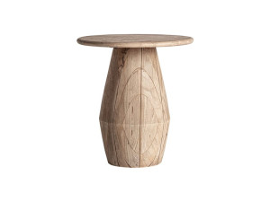 Круглый деревянный журнальный столик