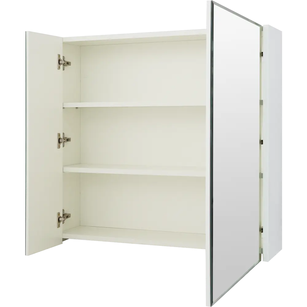 Шкаф зеркальный «Экко» 80 см цвет белый глянец Santreyd STLM-2167837 - Вид №2