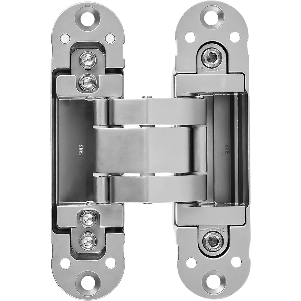 88906675 Петля дверная скрытая 120x30x30 мм ЦАМ цвет серебро STLM-0897352 Santreyd 