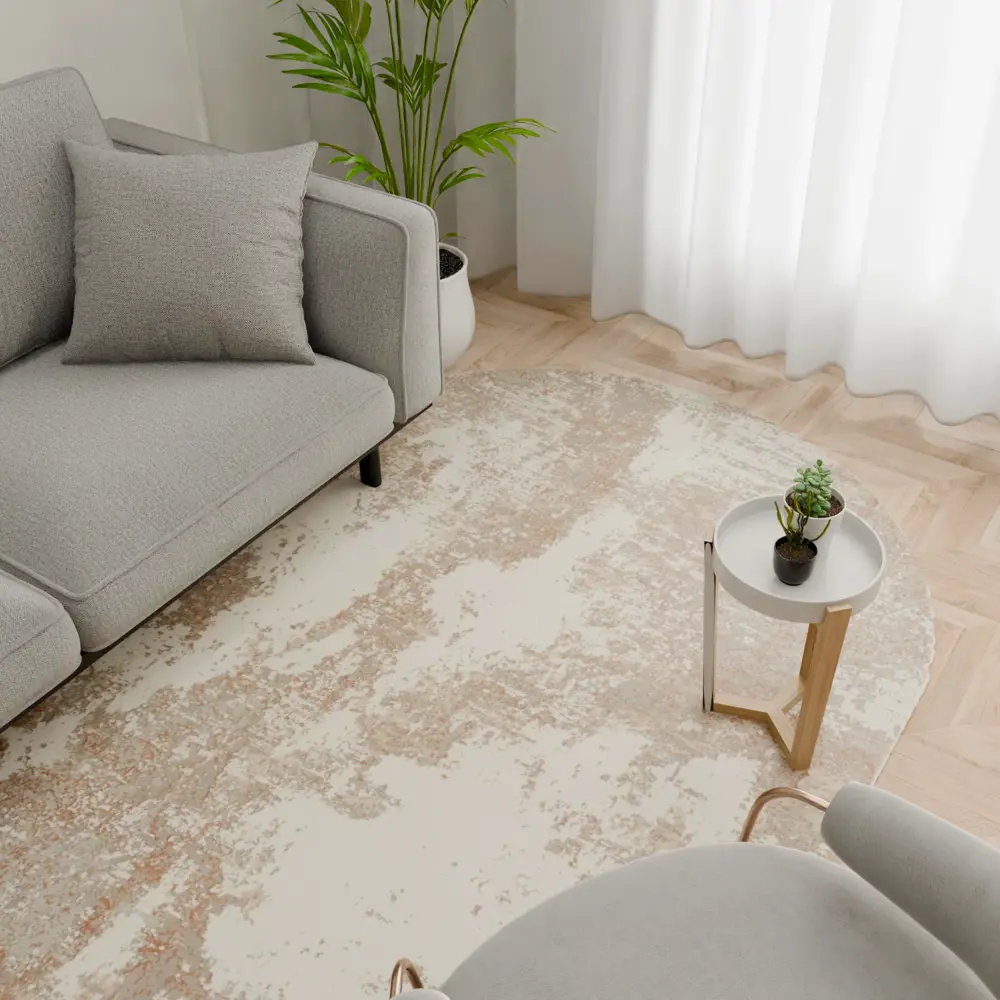 Santreyd Luxury Oval — серый ковер для современного интерьера 160×230 см 89353791 STLM-1030236 - Вид №5