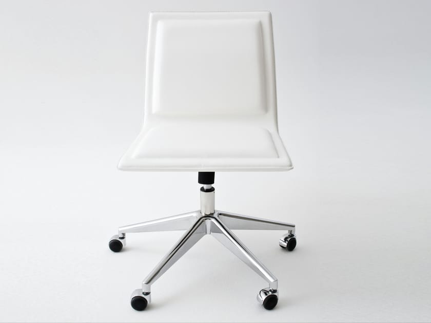 Офисное кресло из искусственной кожи с колесами Gallotti&Radice OFX09 ARCH-00102149