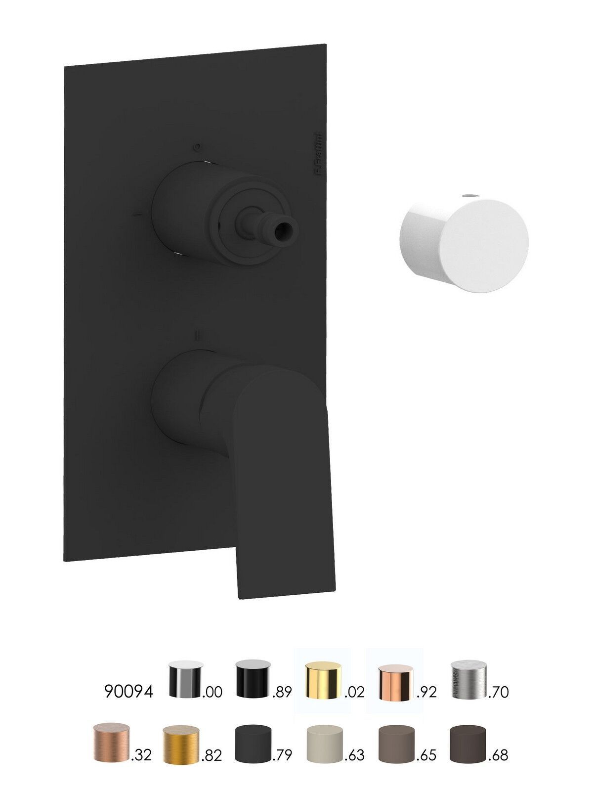 Однорычажный встраиваемый смеситель для душа с переключателем Rubinetterie Frattini Нарцисс ARCH-00114598 - Вид №17