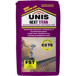 Клей для плитки высокоэластичный Unis Next Titan 25 кг