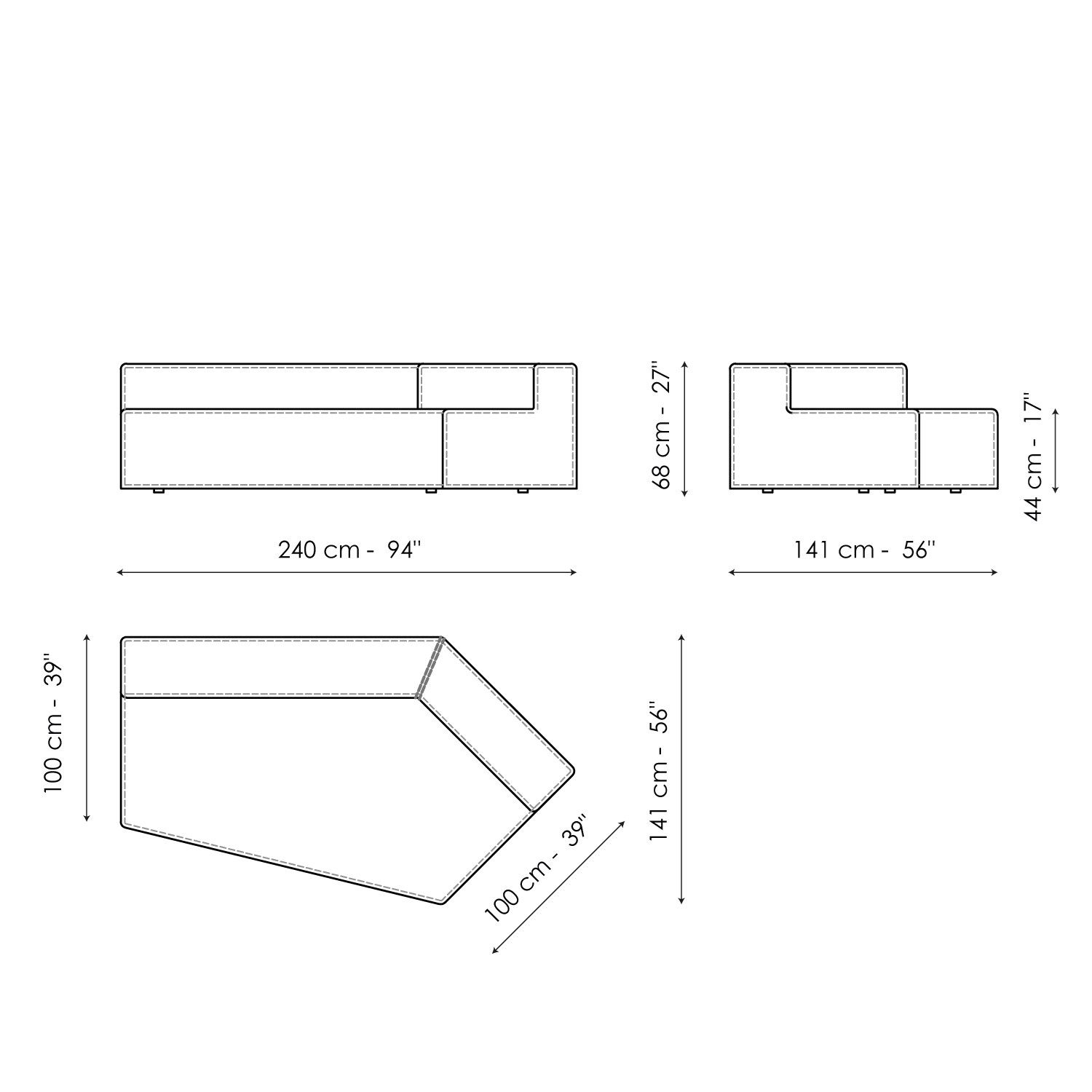 Модульный тканевый диван BONALDO арахис ARCH-00098902 - Вид №26