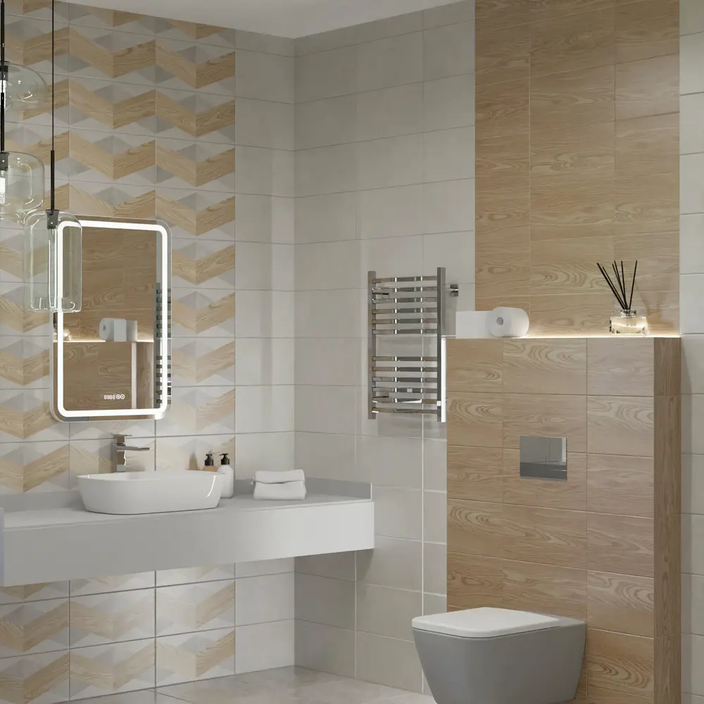 Настенная плитка KREAFORTA Mersey Concrete с эффектом бетона 20×40 см 89405698 STLM-1575620 - Вид №7