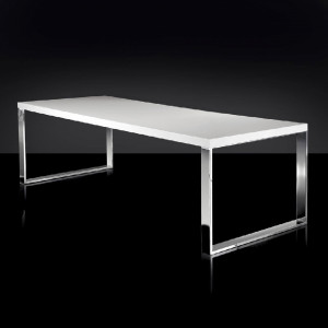 450091,1 ABHIKA СТОЛ RECT LOFT LAK H75 240X100 WHITE