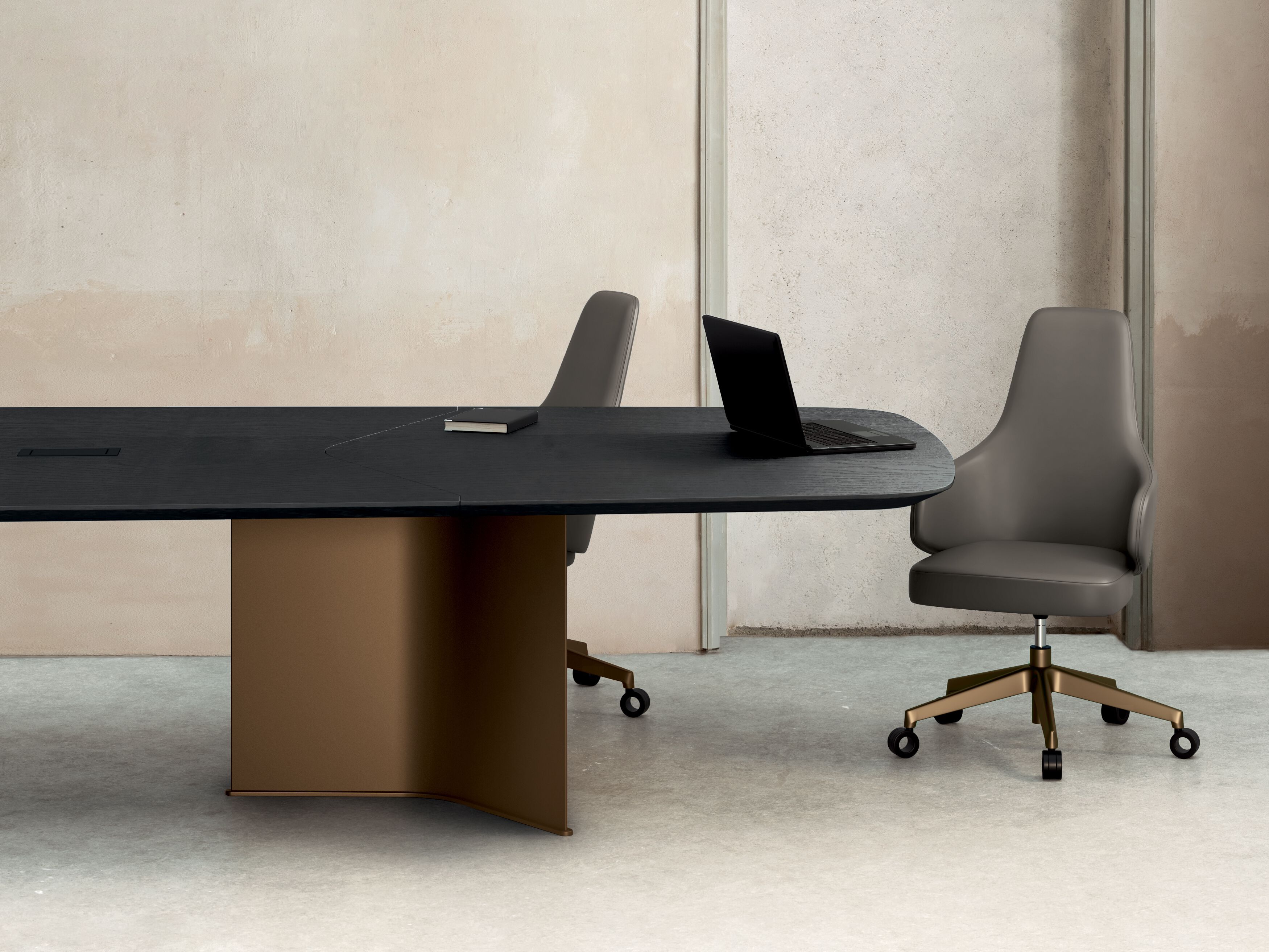 Тканевый поворотный стул с колесами с подлокотниками Riccardo Rivoli MIA 210 OFFICE ARCH-00044361 - Вид №7