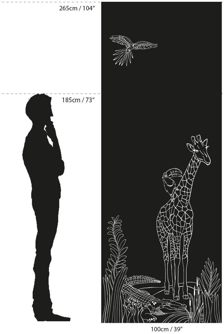 Groovy Magnets Магнитные виниловые обои Chalkboard Kmb-ju-gi-wh - Вид №6